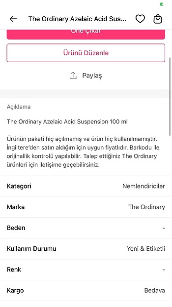 Beden Azelaik Asit