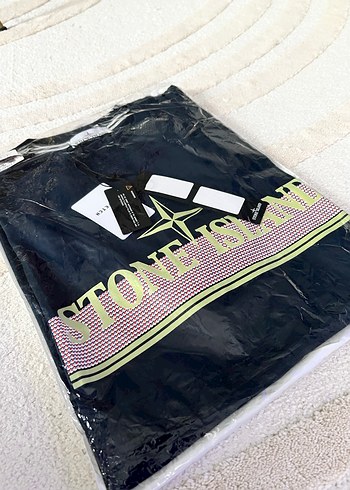 Stone Island Lacivert  Erkek Tişört XXL - Görsel 5