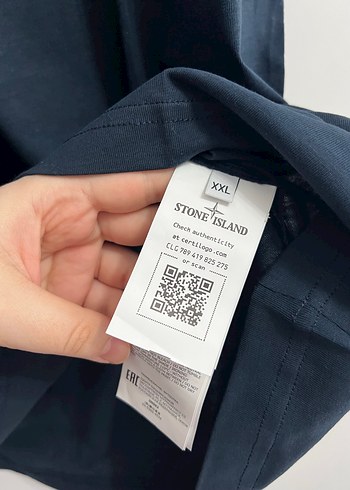 Stone Island Lacivert  Erkek Tişört XXL - Görsel 4