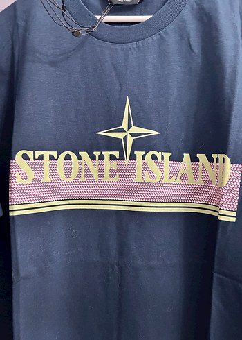 Stone Island Lacivert  Erkek Tişört XXL - Görsel 3