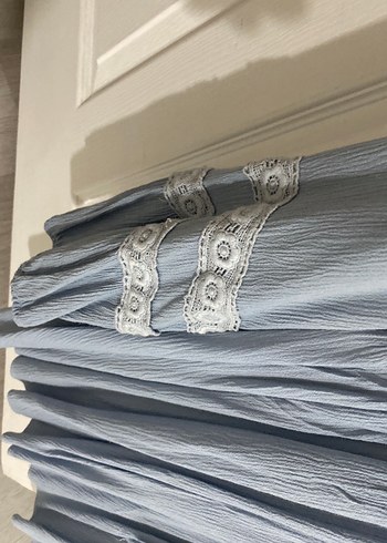 m Beden Batik marka. Bohem Uzun Kollu Mavi Bluz