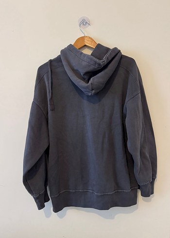 Zara Zara Kadın Gri Kapüşonlu Salaş Sweatshirt