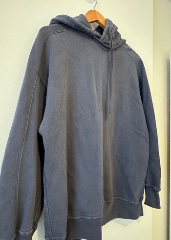 s Beden Zara Kadın Gri Kapüşonlu Salaş Sweatshirt