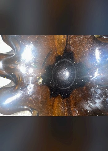 Kahverengi Koyu Renk İtalyan Murano Dekoratif obje - Görsel 4