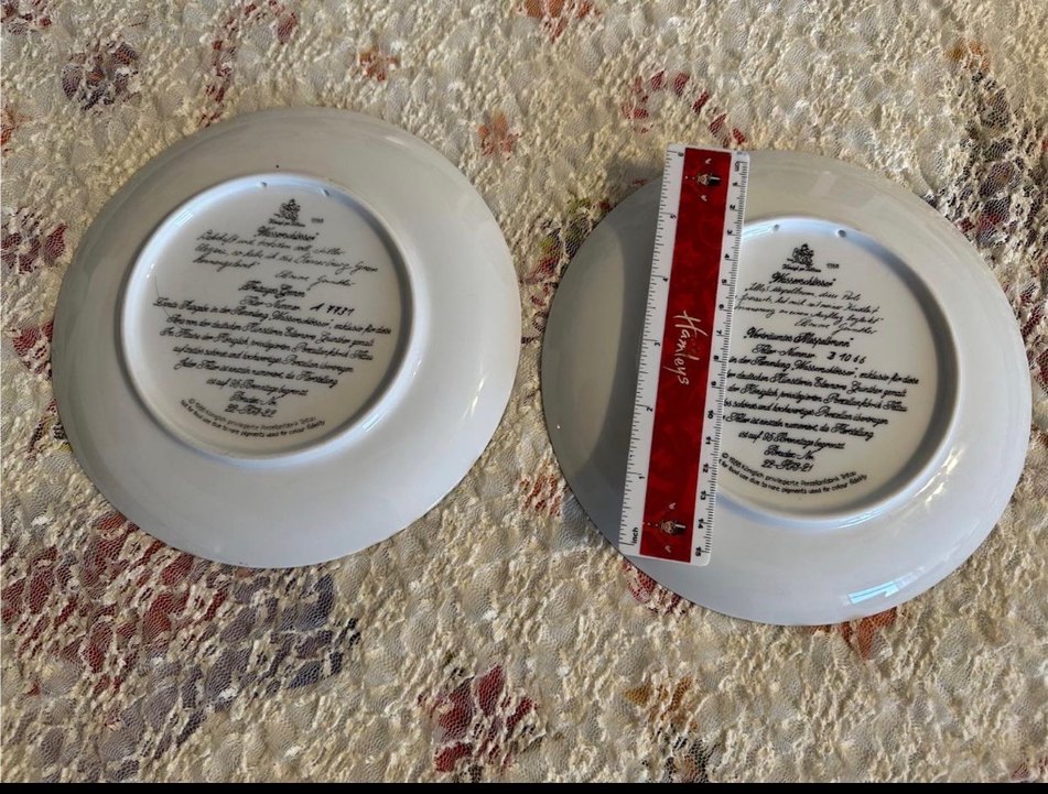 İngiliz Royal imzalı özel seri  tabak - Görsel 2