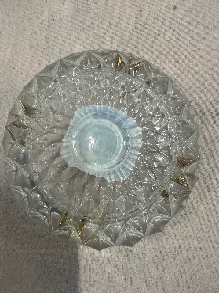 Altın Detaylı Vintage Alman malı döküm kültablası - Görsel 3