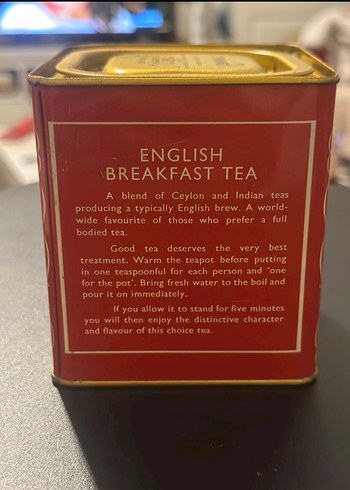 Twinings English Breakfast Çay Teneke Kutusu - Görsel 3