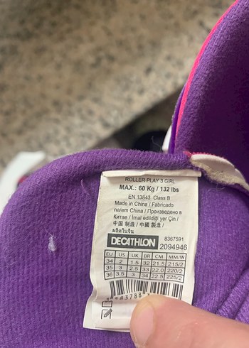  Beden pembe Renk Pembe Kaykay Koruyucu Seti ve Paten decathlon