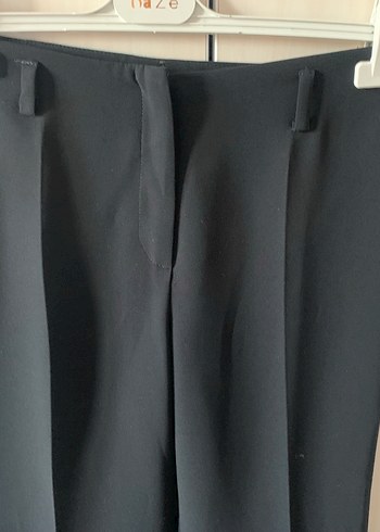Diğer Siyah Kadın Pilili Ofis Kumaş Pantolon