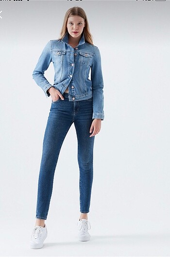 Mavi jeans yüksek bel skinny jean