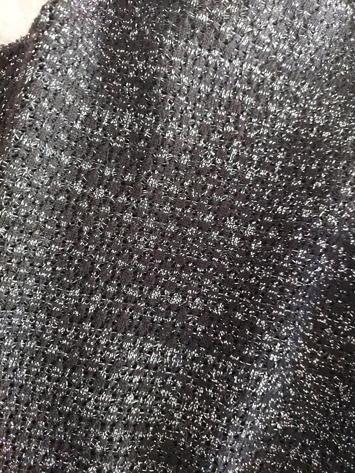 siyah simli balıkçı yaka Örgü Kadın Kazak - Görsel 2