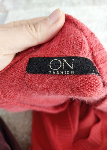 fuşya renk yünlü kazak - Görsel 3