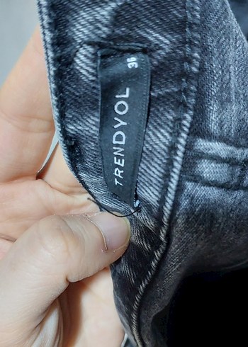 Gri Kadın Normcore Dar Kesim Kot Pantolon - Görsel 2