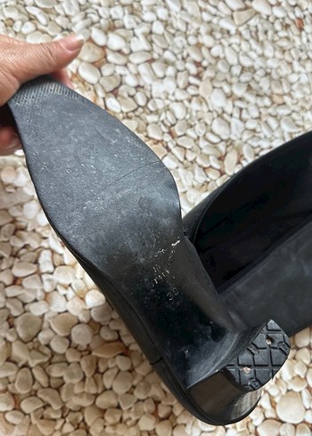 38 Beden siyah Renk Kadın Siyah Deri Dizüstü Topuklu Bot