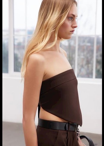 Kahverengi Midi Hemşire Korsesi - Görsel 4