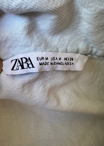 Kadın Beyaz Denim Mini Tulum - Görsel 5