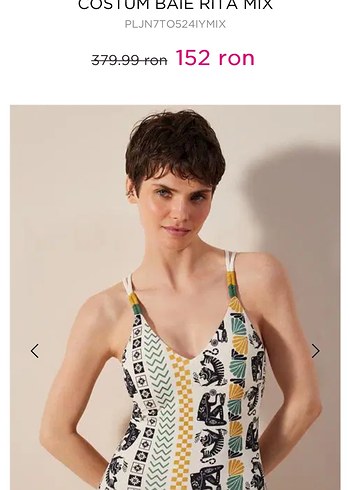 Bohem Desenli Mini Strappy Mayo - Görsel 2