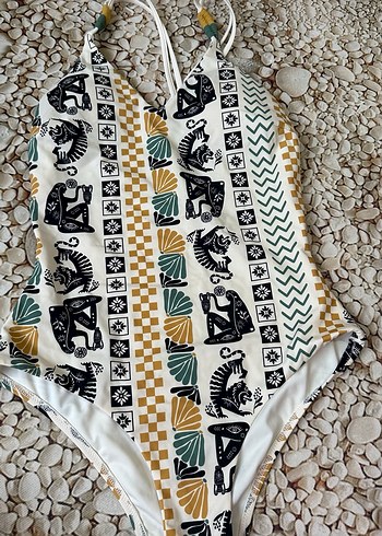 Bohem Desenli Mini Strappy Mayo - Görsel 6