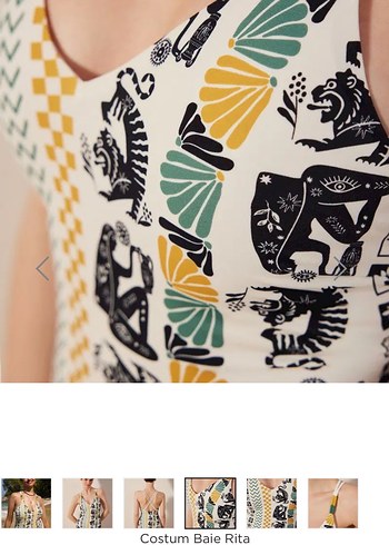 Bohem Desenli Mini Strappy Mayo - Görsel 3