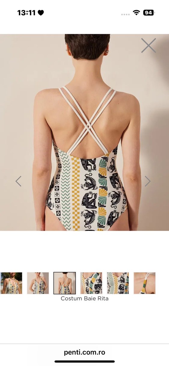 Bohem Desenli Mini Strappy Mayo - Görsel 5