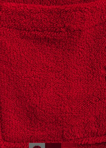 Nakışlı Kırmızı Uzun Kollu Kadın Bornoz - Görsel 3