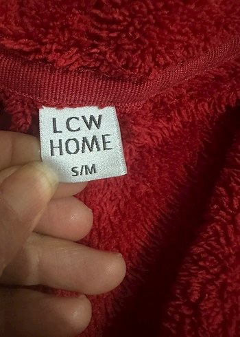 Nakışlı Kırmızı Uzun Kollu Kadın Bornoz - Görsel 6