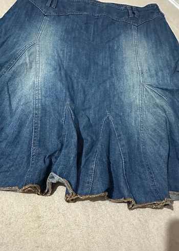 Kot Hamile Midi Etek Volanlı - Görsel 5