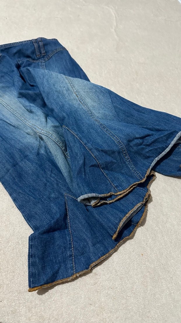 Kot Hamile Midi Etek Volanlı - Görsel 3