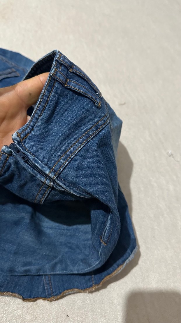 Kot Hamile Midi Etek Volanlı - Görsel 4