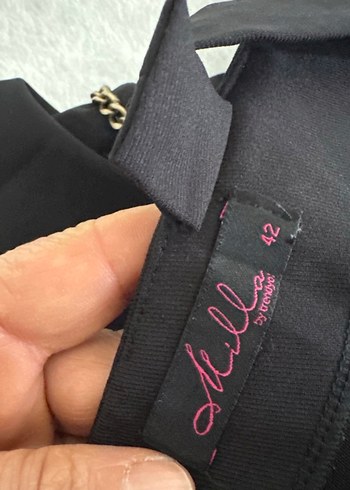 Siyah Kemerli Mini Straplez Elbise - Görsel 5