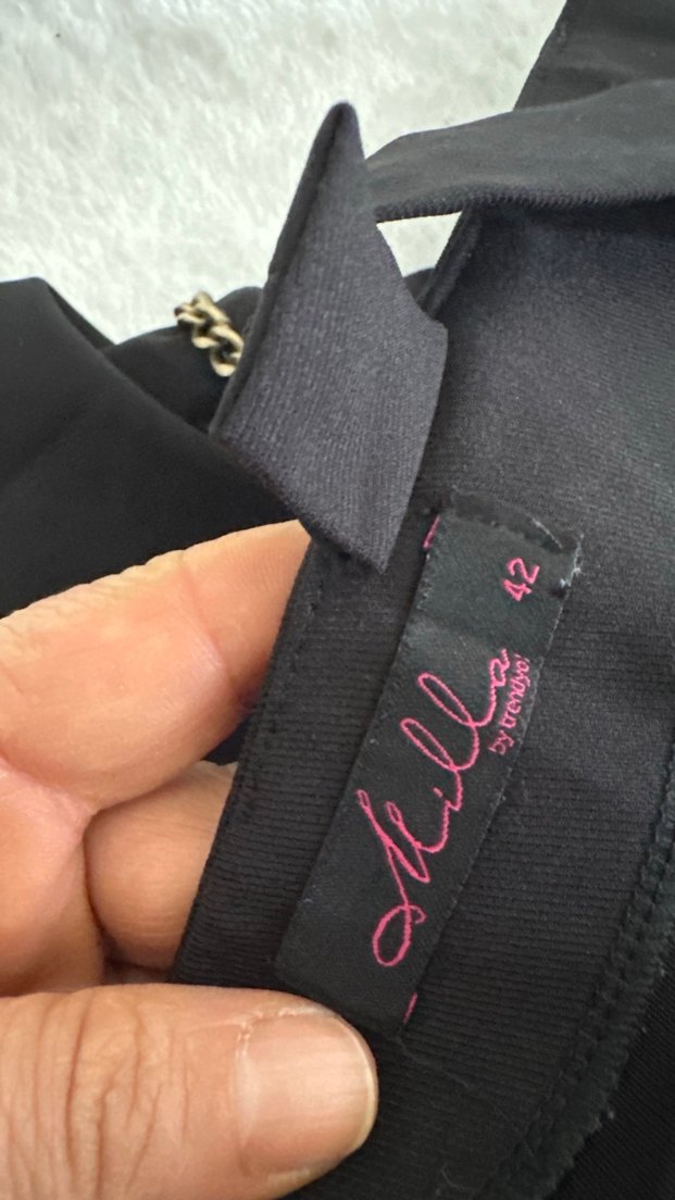 Siyah Kemerli Mini Straplez Elbise - Görsel 5