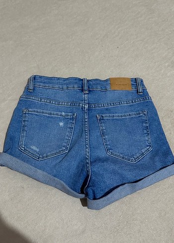 Mavi Mini Denim Şort - Görsel 3