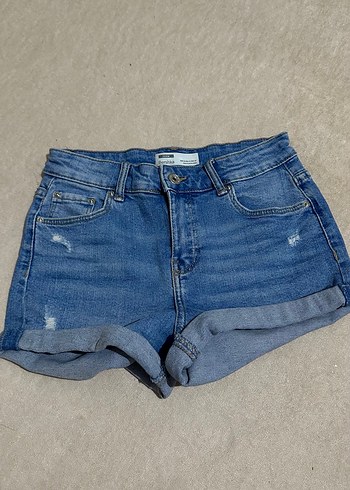 Mavi Mini Denim Şort - Görsel 2