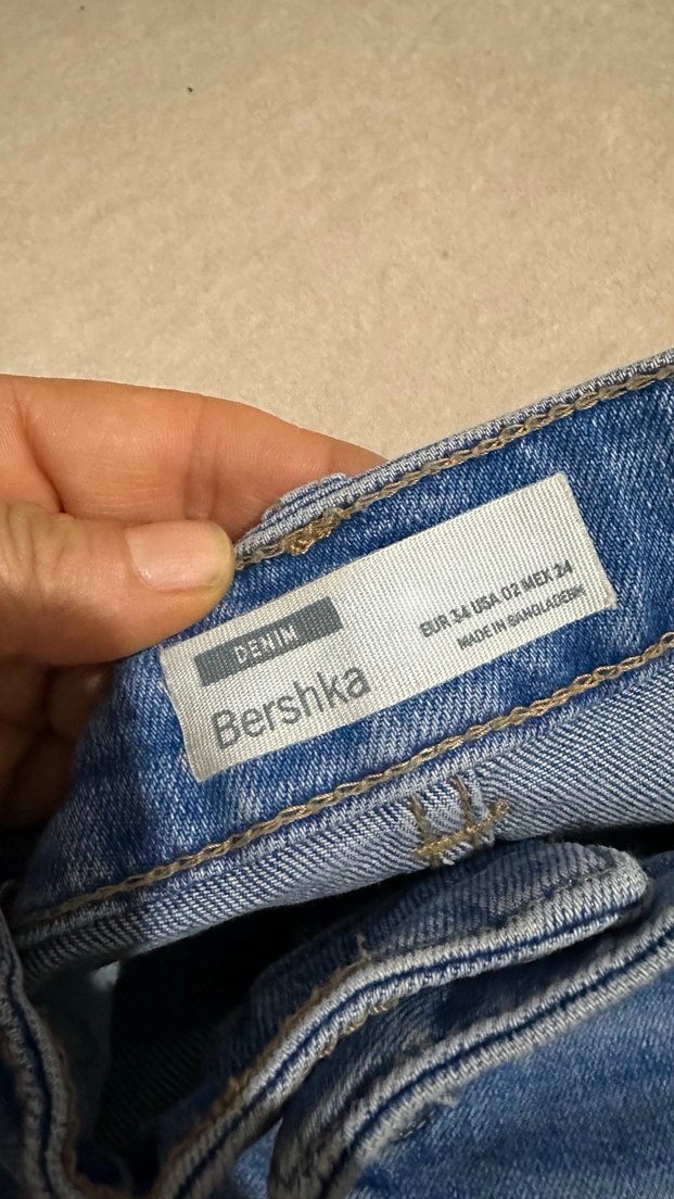 Mavi Mini Denim Şort - Görsel 4