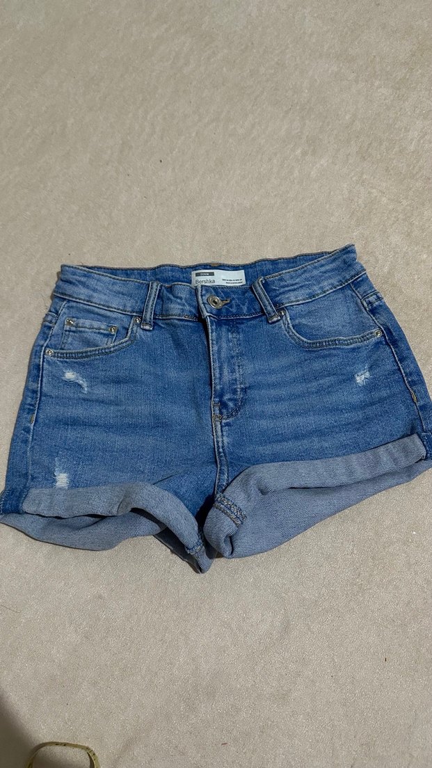 Mavi Mini Denim Şort - Görsel 2