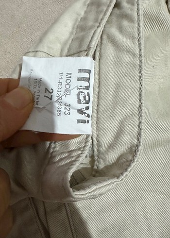 Bej Kadın Keten Mini Şort - Görsel 4