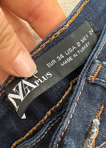 Lacivert Kadın Denim Pantolon - Görsel 5