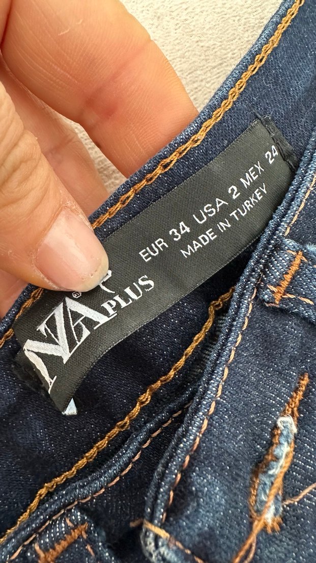 Lacivert Kadın Denim Pantolon - Görsel 5