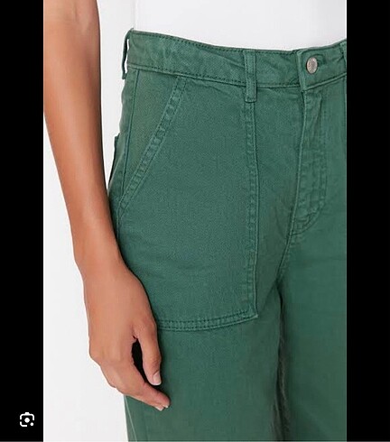 l Beden yeşil Renk Yüksek bel pantolon?