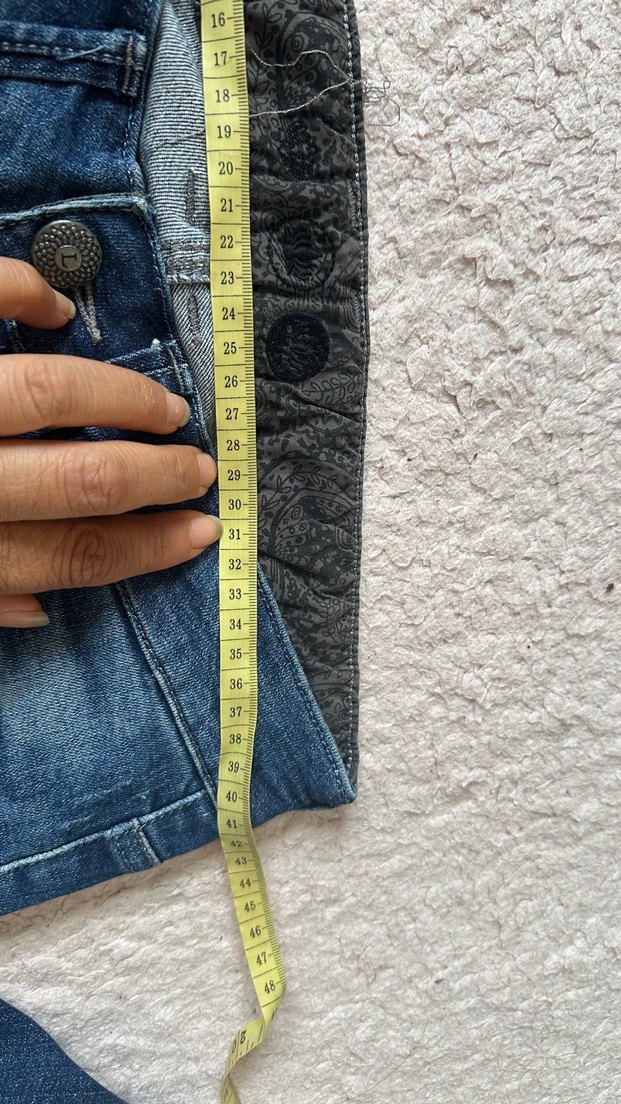 Koyu Mavi Yıkamalı Denim Jean — görsel 7/10