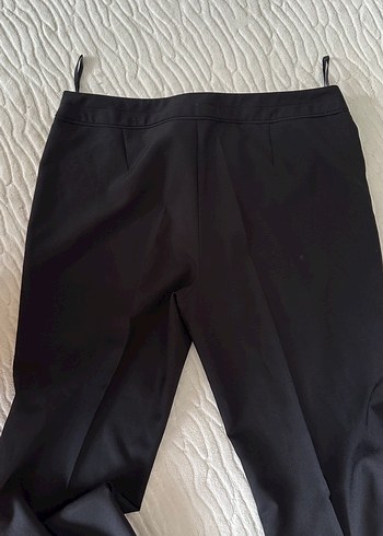 F&F Siyah Kadın Pilili Midi Kumaş Pantolon