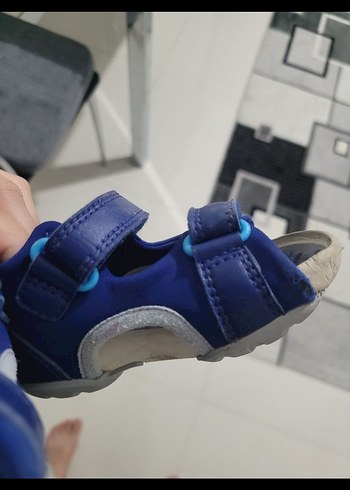 Mavi Cırt Cırtlı Erkek Çocuk sandalet camper - Görsel 3