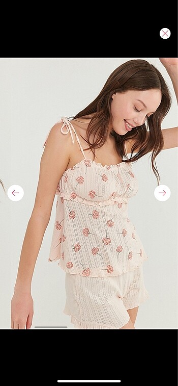 Penti Penti flowers pointel atlet pijama üstü