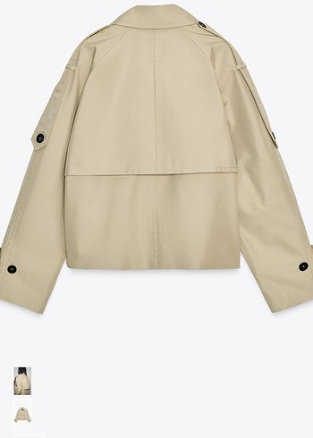 Zara Zara su geçirmez kısa trençkot