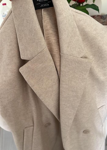 Bej Düğmeli Midi kaban - Görsel 2