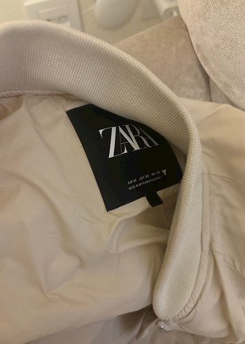 xs Beden ten rengi Renk Bej Fermuarlı Kadın Midi Ceket Zara