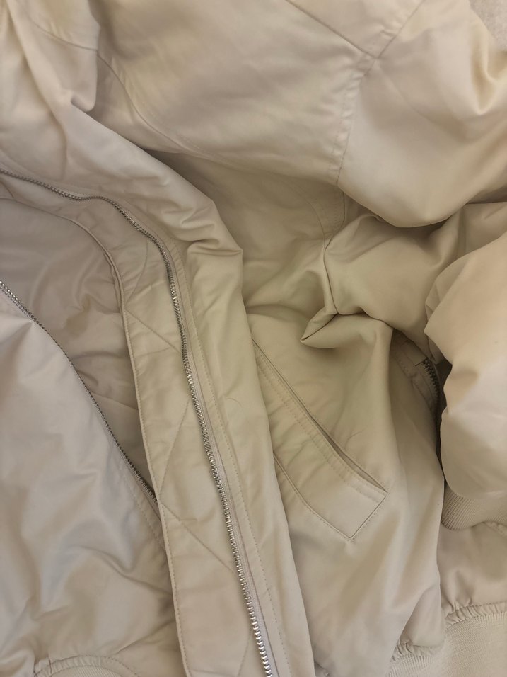 Bej Fermuarlı Kadın Midi Ceket Zara - Görsel 4