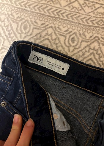 Kadın Normal Kesim Koyu Denim FLARE Jean - Görsel 3