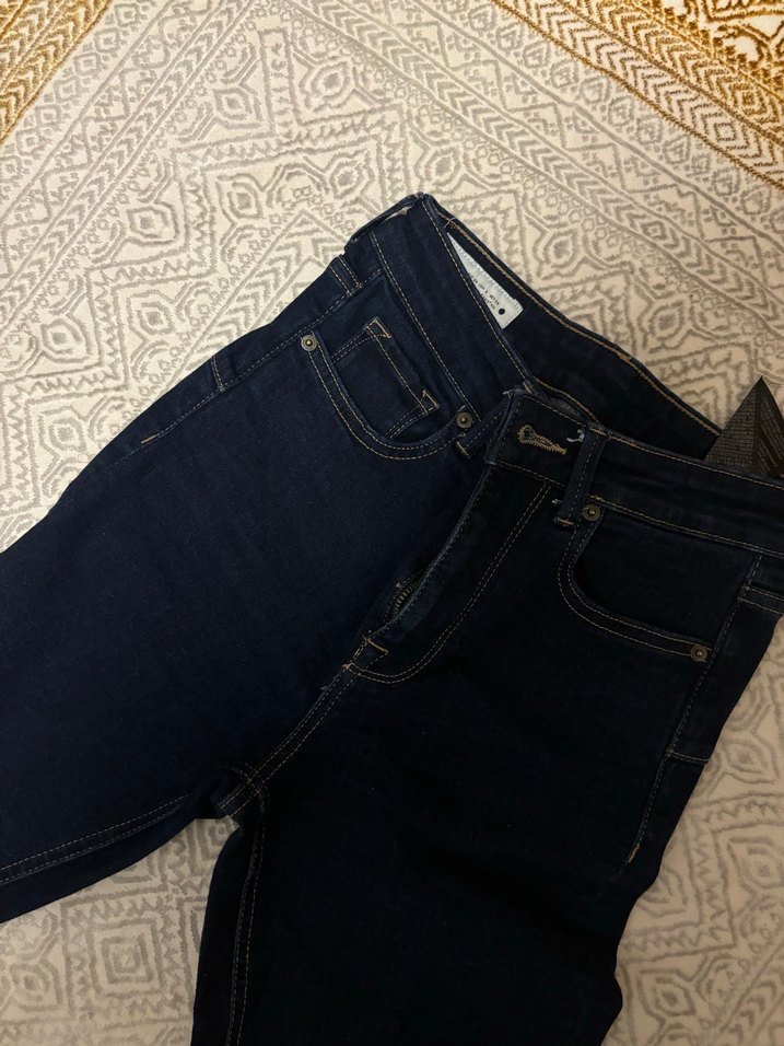 Kadın Normal Kesim Koyu Denim FLARE Jean - Görsel 4