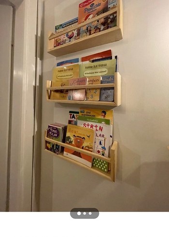 Bej Ahşap Çocuk Rafı - Görsel 4